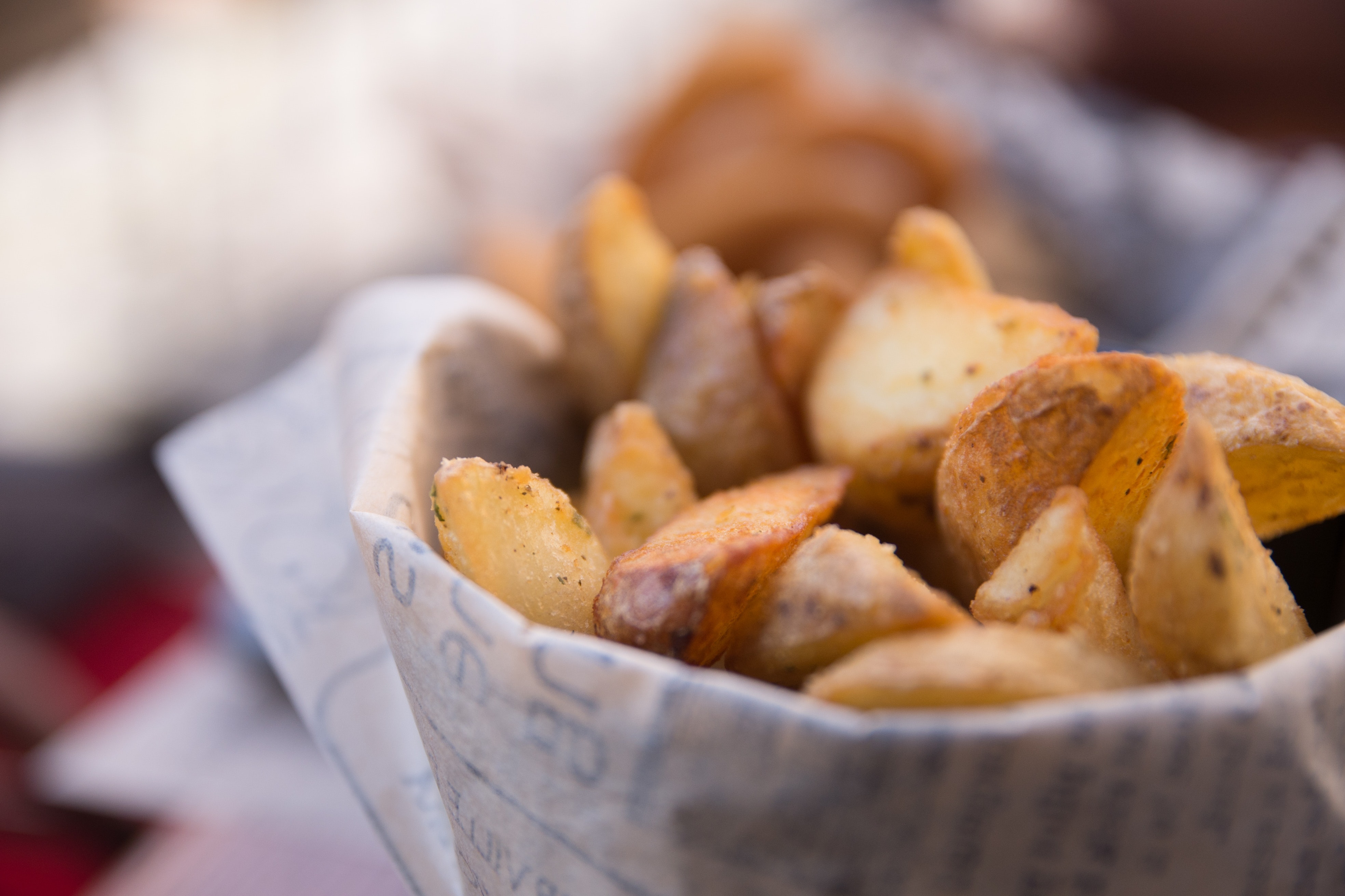 Rustic potato wedges